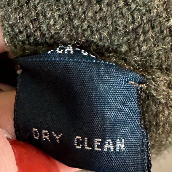 Polo by Ralph Lauren Green Lambswool Logo Pullover Sweater Size Large - Picture 4 of 5